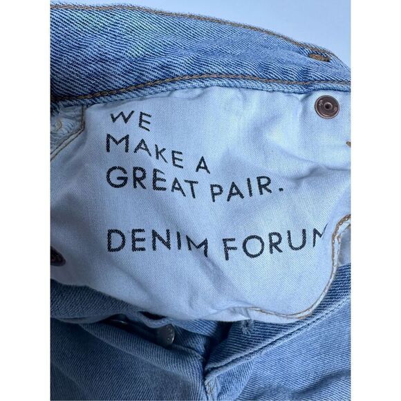 Denim Forum The Ex Boyfriend MIDI Shorts Blue Size 24 - Picture 6 of 15